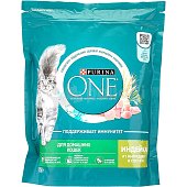 Корм Purina ONE 750г для домашних кошек индейка и злаки