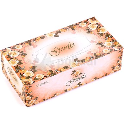Салфетки бумажные GENTLE 200 шт 2-х слойные с ароматом Европы