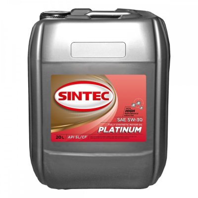 Масло моторное 5W30 SL/CF SINTEC PLATINUM 20л синтетическое
          Артикул: 801984