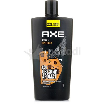 Гель для душа AXE 2в1 610мл Свежий аромат кожа/печеньки
