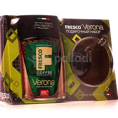 Подарочный набор кофе Fresco Verona 95г + кружка 200мл