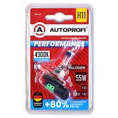 Лампа автомобильная галогенная H11, 12V, 55W, (PGJ19-2),1 шт, +80% PERFORMANCE
          Артикул: PRF-H11