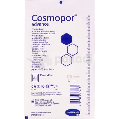 Повязка стерильная самоклеящаяся 15х8см Cosmopor Advance