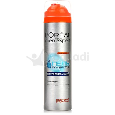 Гель для бритья L`OREAL Против раздражений 200мл