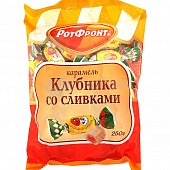 Карамель РотФронт 250г Клубника со сливками