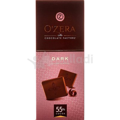 Шоколад O, Zera DARK 90г 55% какао