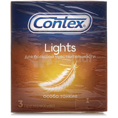 Презервативы CONTEX Lights особо тонкие (3шт)