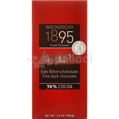 Шоколад Weinrichs Noir горький 100г какао 70%