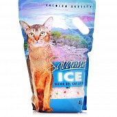 Наполнитель для кошек впитывающий SAVANNA ICE Цветные гранулы 4л