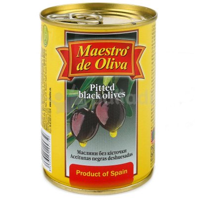 Маслины Maestro de Oliva 280г черные б/к 
