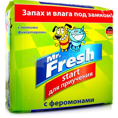 Подстилки гелевые впитывающие с феромонами 40х60см 15шт Mr.Fresh