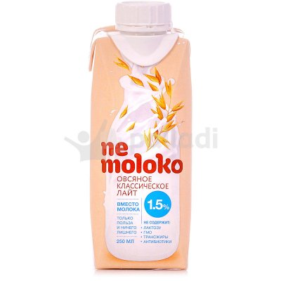 Напиток овсяное Ne Moloko 0,25л 1,5%  классическое лайт