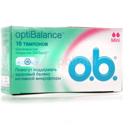 Тампоны O.B OptiBalance Mini 16шт