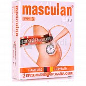 Презервативы Masculan Ultra3 Long Pleasure Продлевающие (3шт)