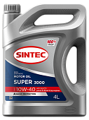 Масло моторное 10W40 SG/CD SINTEC SUPER 3000 4л п/синтетическое
          Артикул: 600240