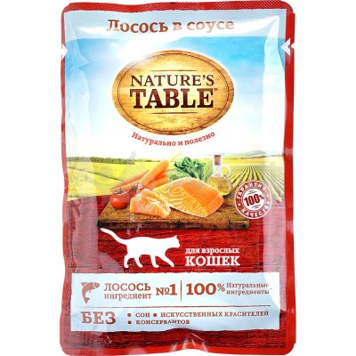 Nature's Table Лосось в соусе 85г