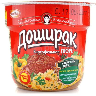 Картофельное пюре Доширак 40г вкус мяса