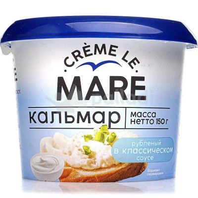 Кальмар рубленый Балтийский берег Creme Le Mare 150г в классическом соусе