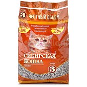 Наполнитель для кошачьих туалетов впитывающий Сибирская кошка для котят 3л