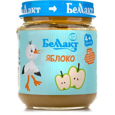 Пюре Беллакт 100г яблоко ст/б 