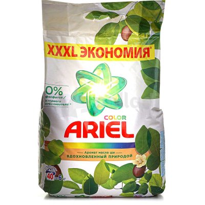 Стиральный порошок ARIEL с ароматом масла ши 6кг