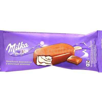 Мороженое Milka Эскимо ванильное в шоколаде 62г