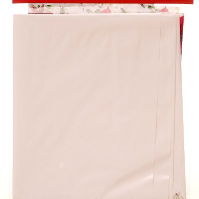 Скатерть полиэтиленовая 110*120см Рождественские цветы ( 1шт )