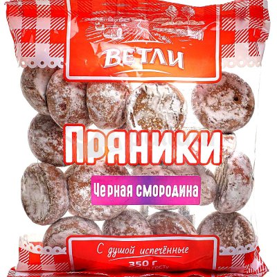 Пряники Ветли 350г Черная смородина