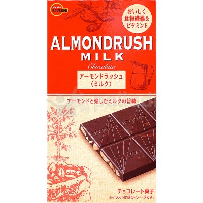 срок до 28.05.19г Шоколад Bourbon Almondrush Milk 60г с миндалем