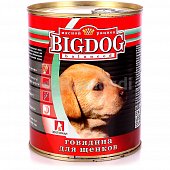 Консервы для щенков говядина 850г Big Dog Зоогурман 1635