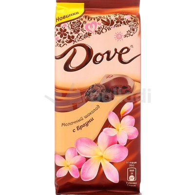 Срок до 07.07.19г Шоколад Dove молочный с Брауни 90г