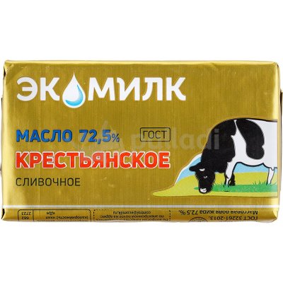 Масло сливочное крестьянское 72,5% 160г Молочный продукт