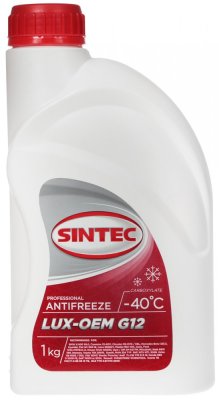 Антифриз Sintec ANTIFREEZE LUXE G12+ красный 1кг
          Артикул: 613500