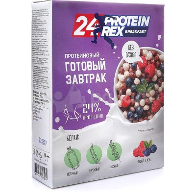 Готовый завтрак Protein Rex Breakfast 24% протеиновый 250г Лесные ягоды