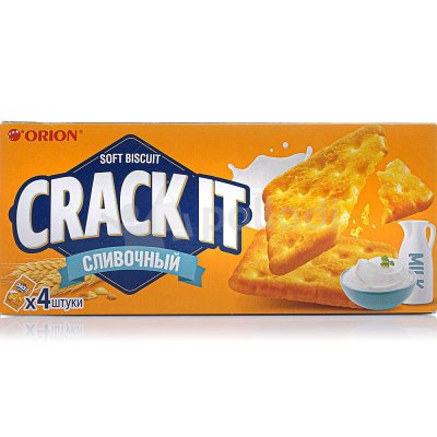 Печенье Orion затяжное Crack It 80г сливочный