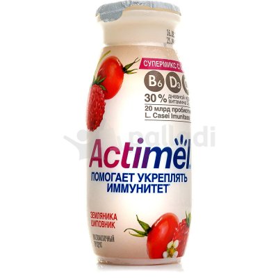 Напиток кисломолочный Actimuno 95г земляника-шиповник Danone