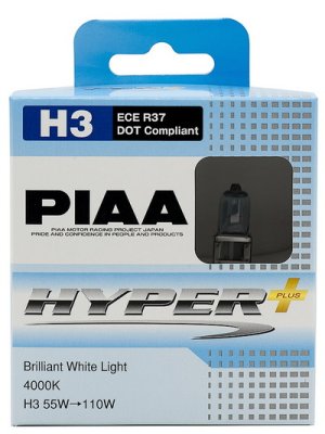 Лампа накаливания PIAA BALB HYPER PLUS 4000K HE-831 (H3)
          Артикул: HE-831-H3