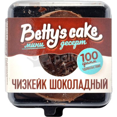 Мини-десерт Betty*s cake 110г чизкейк шоколадный замороженный