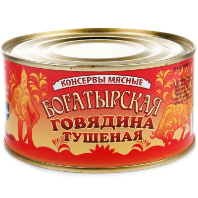 Говядина тушеная Богатырская 325г Барко