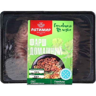 Фарш Ратимир 600г мясной домашний