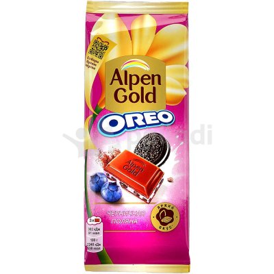 Шоколад Альпен Голд 85г Oreo Черничная поляна