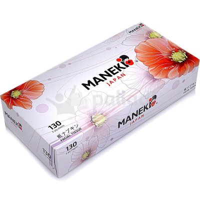 Салфетки бумажные Maneki Japan 2-х слойные 130 листов FT142 (1/60)