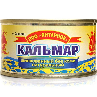 Кальмар натуральный 120г  ООО Янтарное