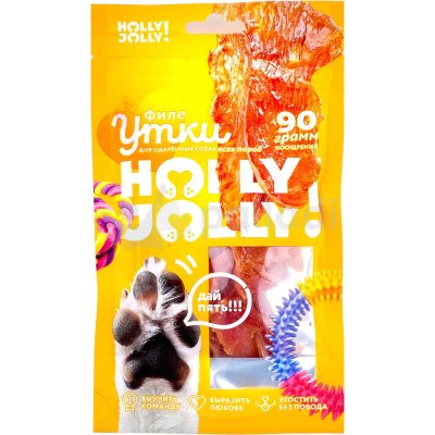 Holly Jolly! Лакомство для собак всех пород филе утки 90г