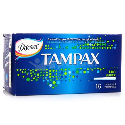 Тампоны TAMPAX с аппликатором super 16шт