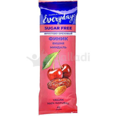 Батончик фруктово-ореховый Everyday 45г финик-вишня-миндаль