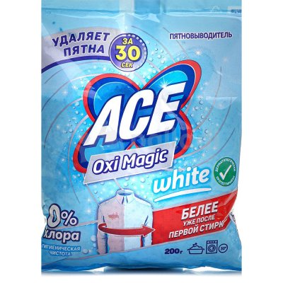 Пятновыводитель Ace Oxi Madgic white 200г