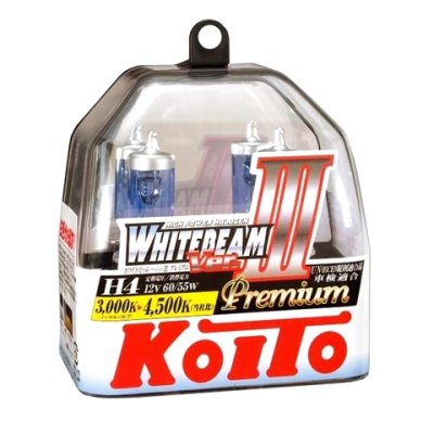Лампа головного света Koito H4 12V 60/55W (135/125W), комплект 2 шт.
          Артикул: P0744W