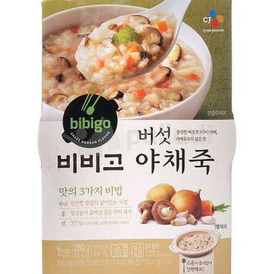 Каша Bibigo 280г рисовая с грибами-овощами