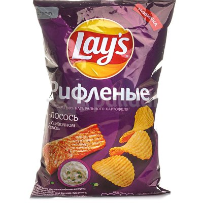 Чипсы Лейс 140г Лосось в сливочном соусе